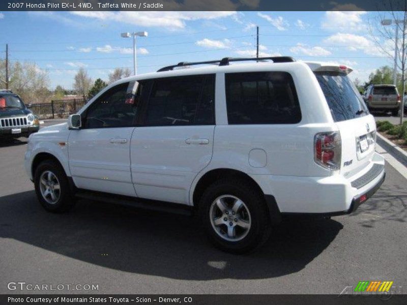 Taffeta White / Saddle 2007 Honda Pilot EX-L 4WD