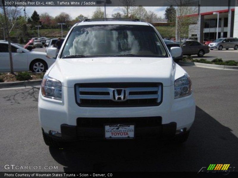 Taffeta White / Saddle 2007 Honda Pilot EX-L 4WD
