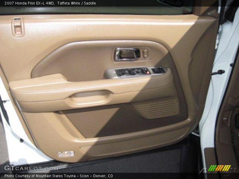Taffeta White / Saddle 2007 Honda Pilot EX-L 4WD