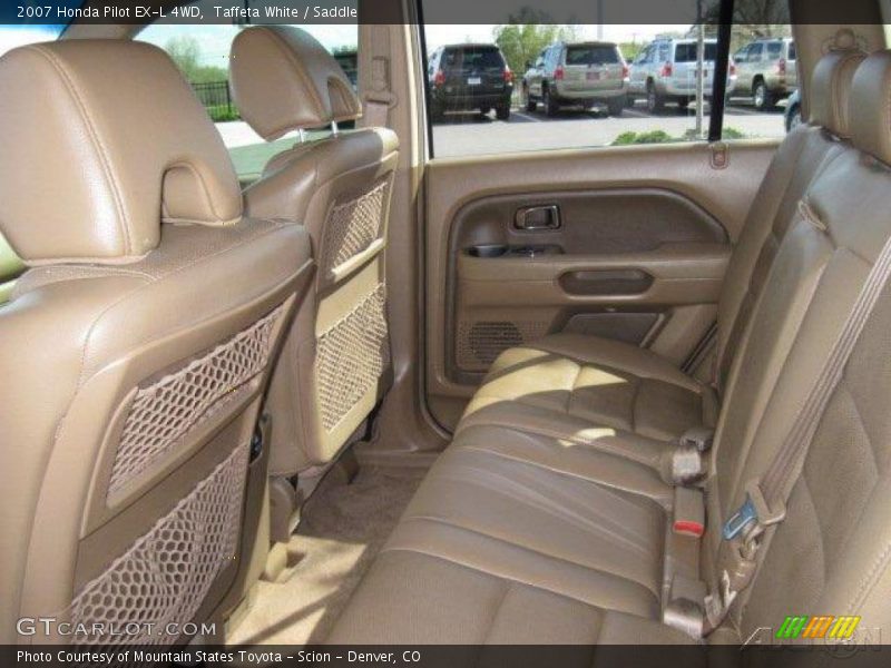 Taffeta White / Saddle 2007 Honda Pilot EX-L 4WD