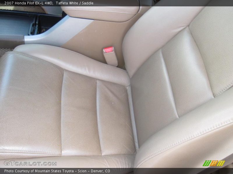 Taffeta White / Saddle 2007 Honda Pilot EX-L 4WD