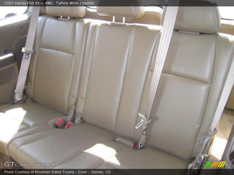 Taffeta White / Saddle 2007 Honda Pilot EX-L 4WD