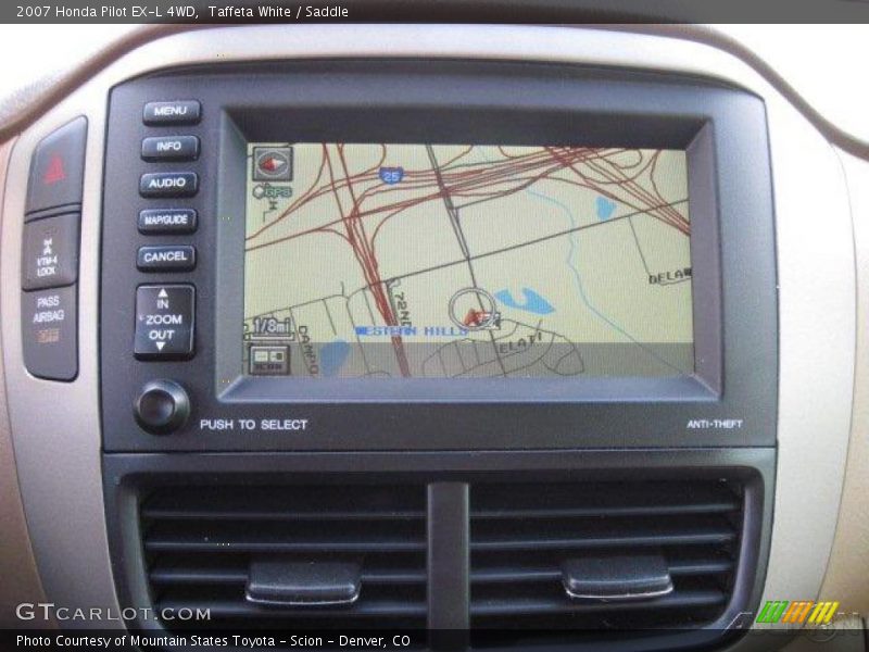 Taffeta White / Saddle 2007 Honda Pilot EX-L 4WD