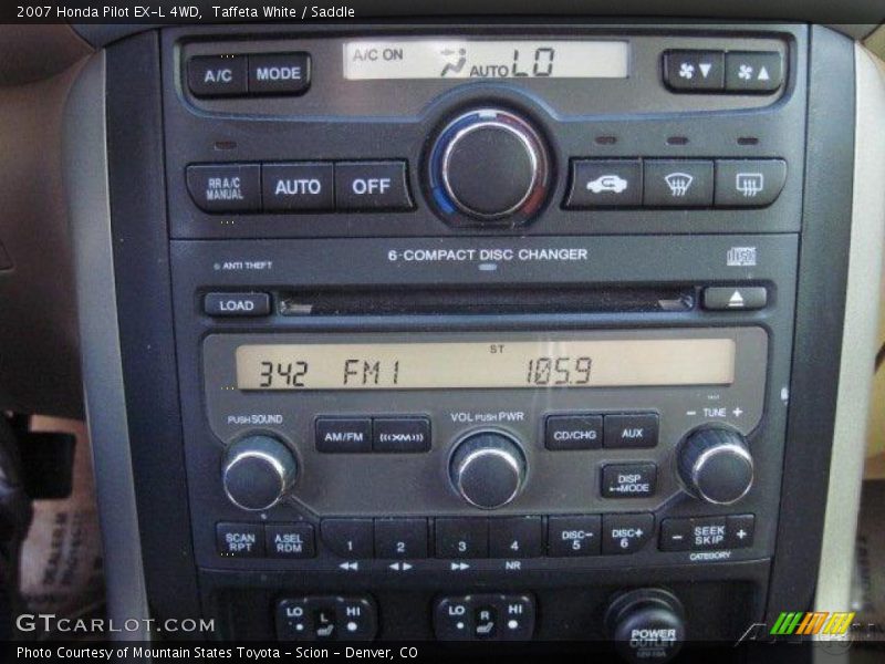 Taffeta White / Saddle 2007 Honda Pilot EX-L 4WD