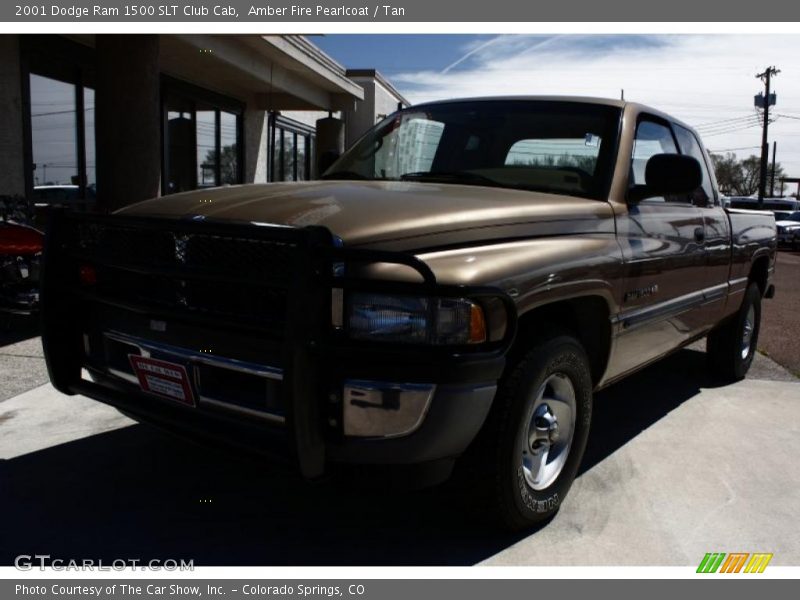 Amber Fire Pearlcoat / Tan 2001 Dodge Ram 1500 SLT Club Cab