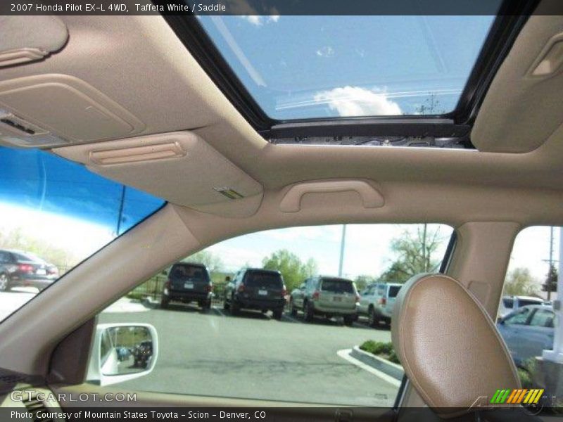 Taffeta White / Saddle 2007 Honda Pilot EX-L 4WD