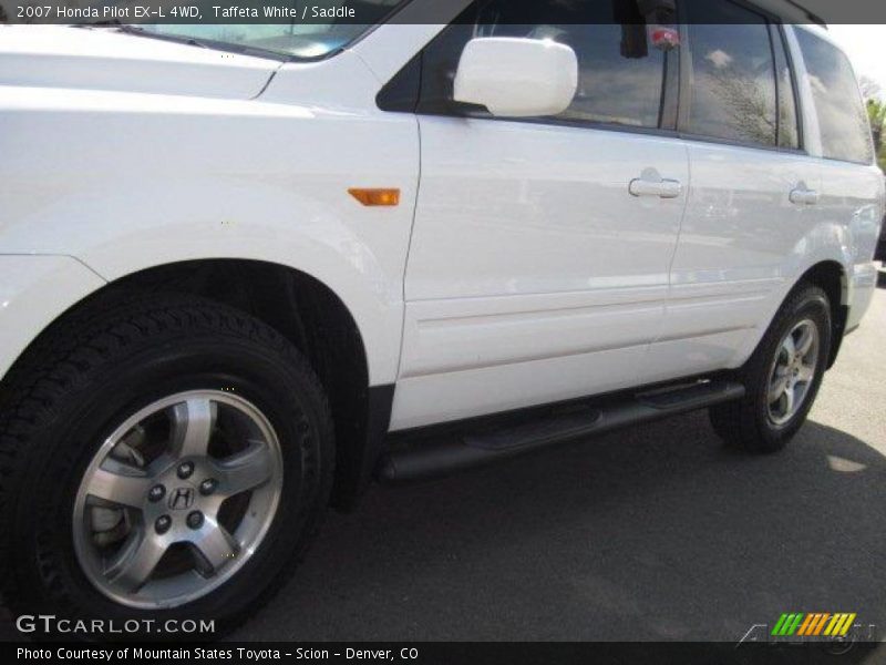 Taffeta White / Saddle 2007 Honda Pilot EX-L 4WD