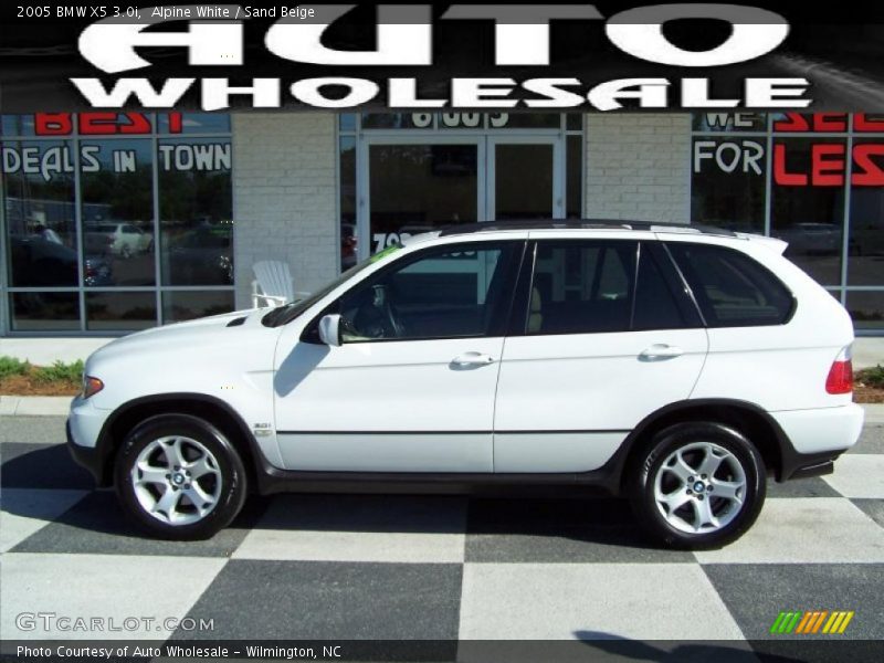 Alpine White / Sand Beige 2005 BMW X5 3.0i