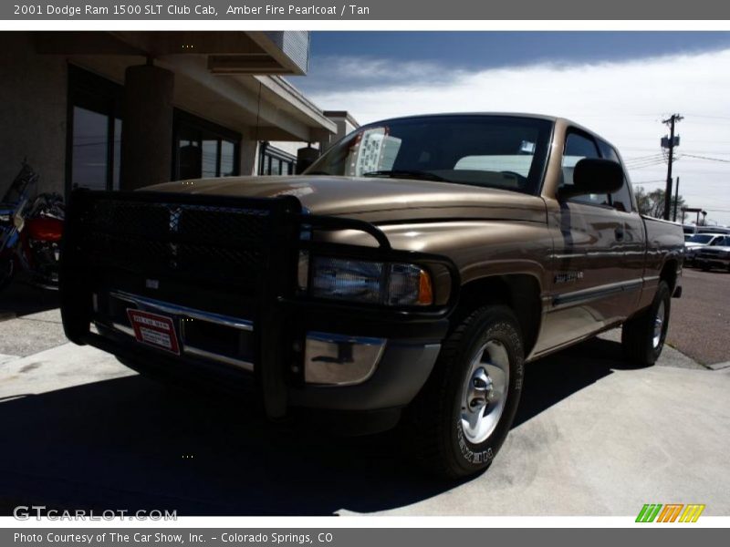 Amber Fire Pearlcoat / Tan 2001 Dodge Ram 1500 SLT Club Cab