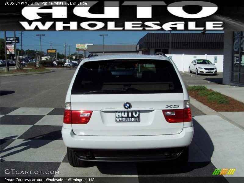 Alpine White / Sand Beige 2005 BMW X5 3.0i