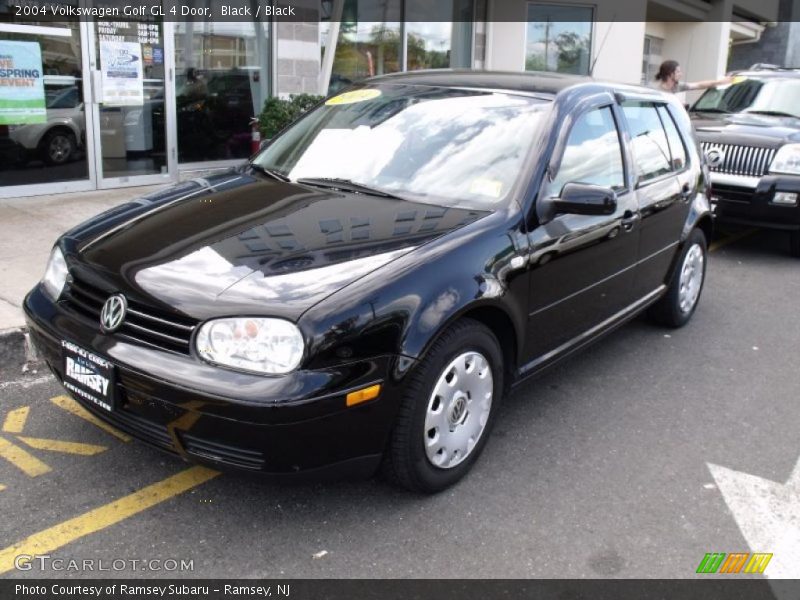 Black / Black 2004 Volkswagen Golf GL 4 Door