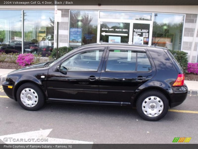 Black / Black 2004 Volkswagen Golf GL 4 Door