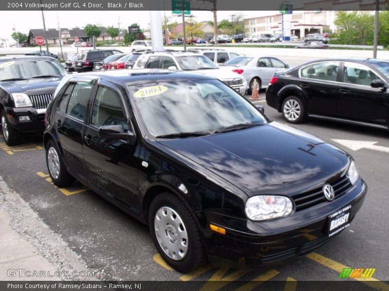 Black / Black 2004 Volkswagen Golf GL 4 Door
