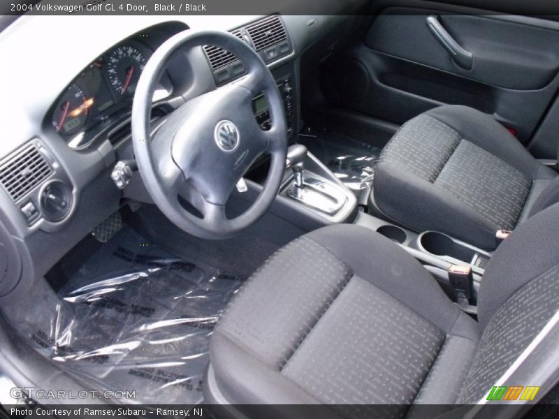 Black / Black 2004 Volkswagen Golf GL 4 Door