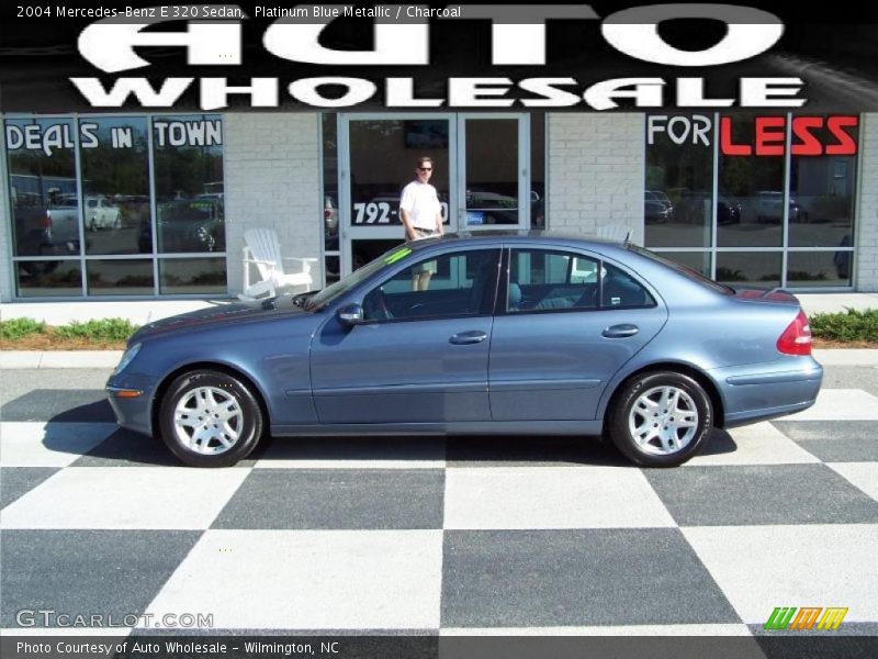 Platinum Blue Metallic / Charcoal 2004 Mercedes-Benz E 320 Sedan