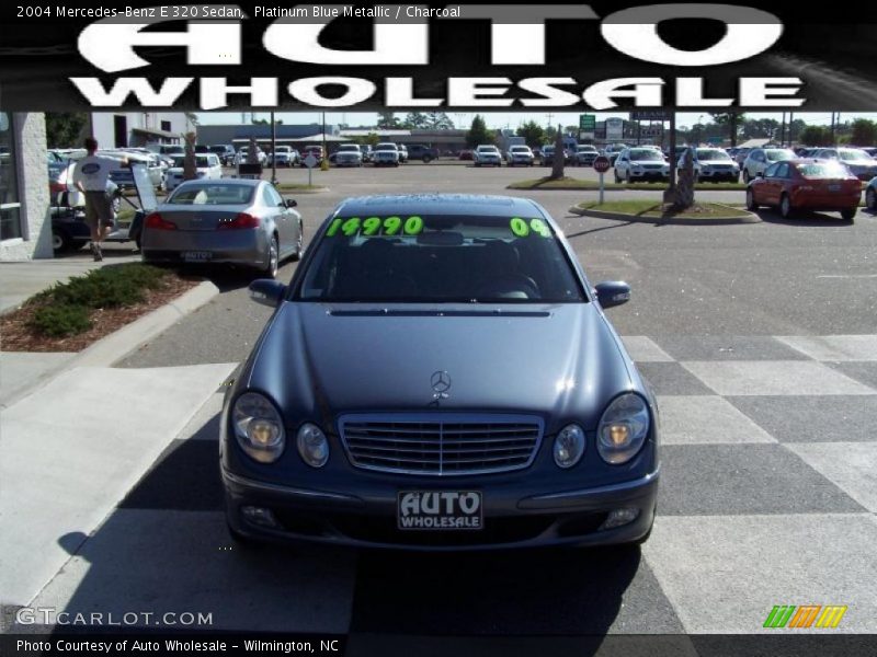 Platinum Blue Metallic / Charcoal 2004 Mercedes-Benz E 320 Sedan