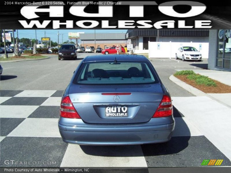 Platinum Blue Metallic / Charcoal 2004 Mercedes-Benz E 320 Sedan