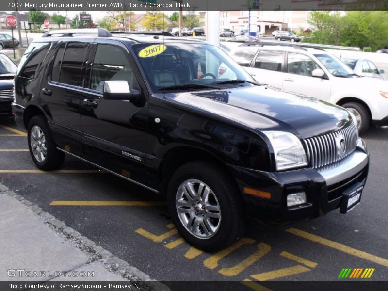 Black / Charcoal Black 2007 Mercury Mountaineer Premier AWD