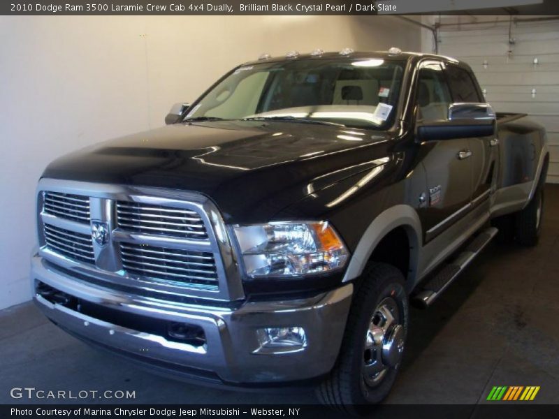 Brilliant Black Crystal Pearl / Dark Slate 2010 Dodge Ram 3500 Laramie Crew Cab 4x4 Dually