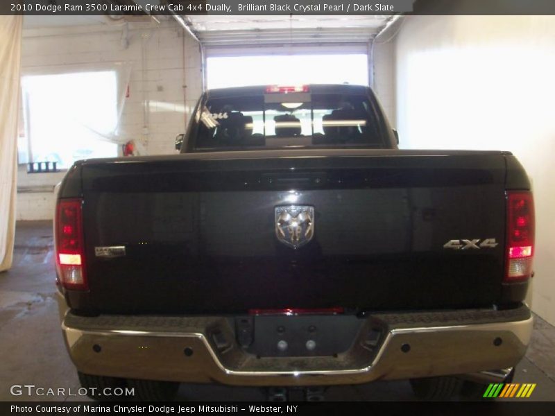 Brilliant Black Crystal Pearl / Dark Slate 2010 Dodge Ram 3500 Laramie Crew Cab 4x4 Dually