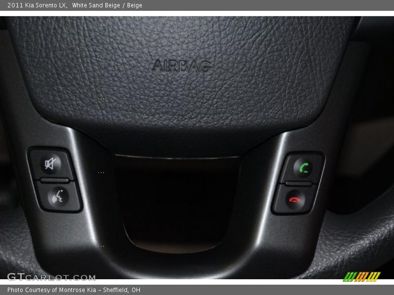 White Sand Beige / Beige 2011 Kia Sorento LX