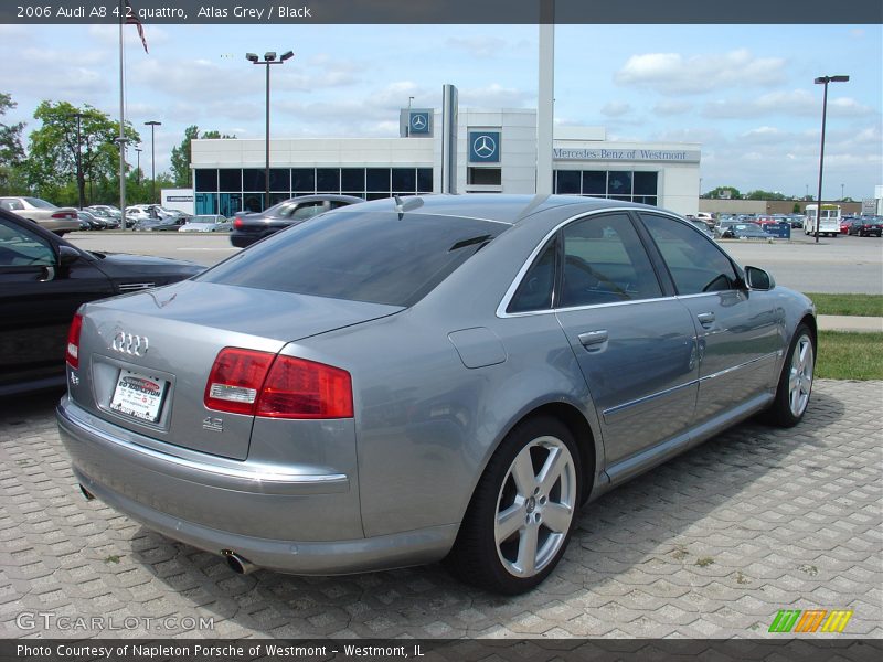 Atlas Grey / Black 2006 Audi A8 4.2 quattro