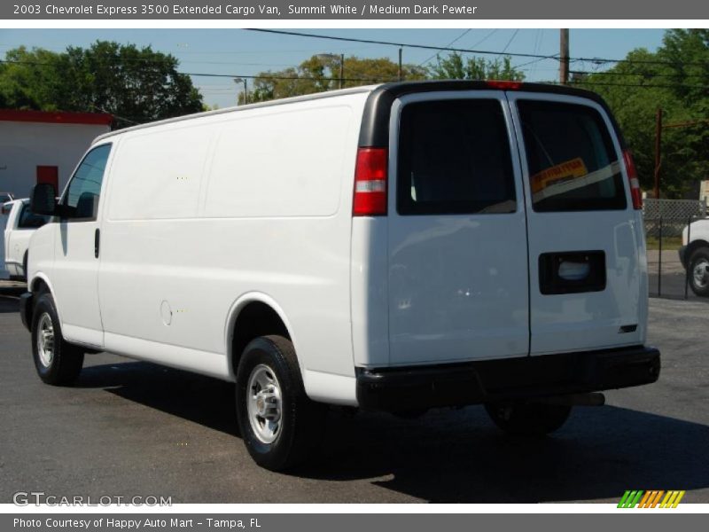 Summit White / Medium Dark Pewter 2003 Chevrolet Express 3500 Extended Cargo Van