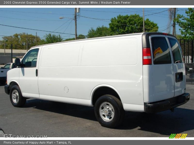 Summit White / Medium Dark Pewter 2003 Chevrolet Express 3500 Extended Cargo Van