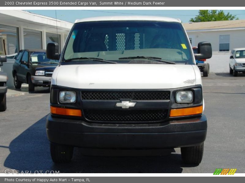 Summit White / Medium Dark Pewter 2003 Chevrolet Express 3500 Extended Cargo Van