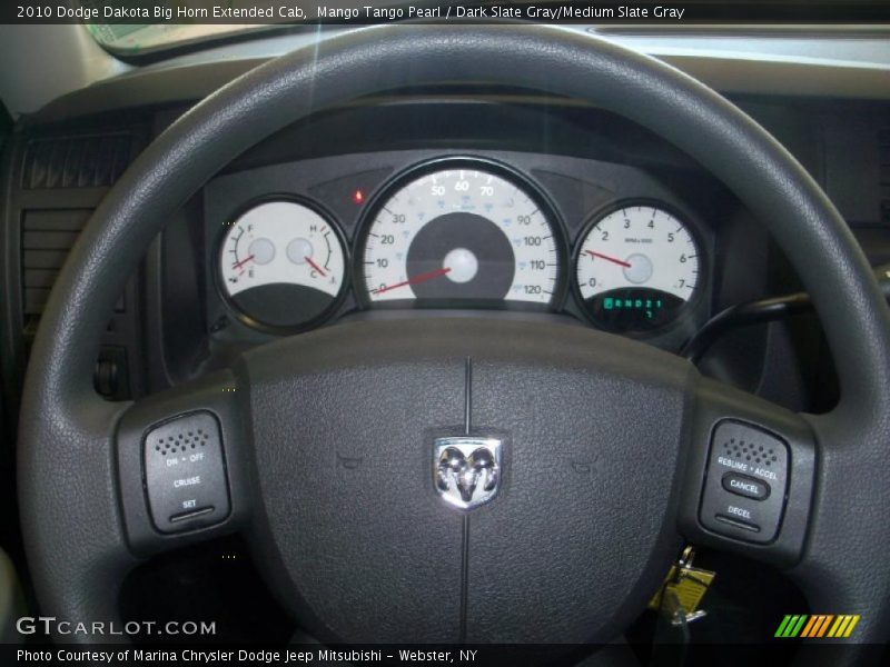 Mango Tango Pearl / Dark Slate Gray/Medium Slate Gray 2010 Dodge Dakota Big Horn Extended Cab
