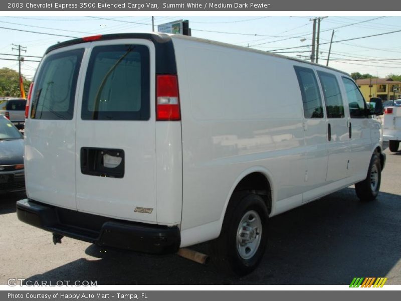 Summit White / Medium Dark Pewter 2003 Chevrolet Express 3500 Extended Cargo Van