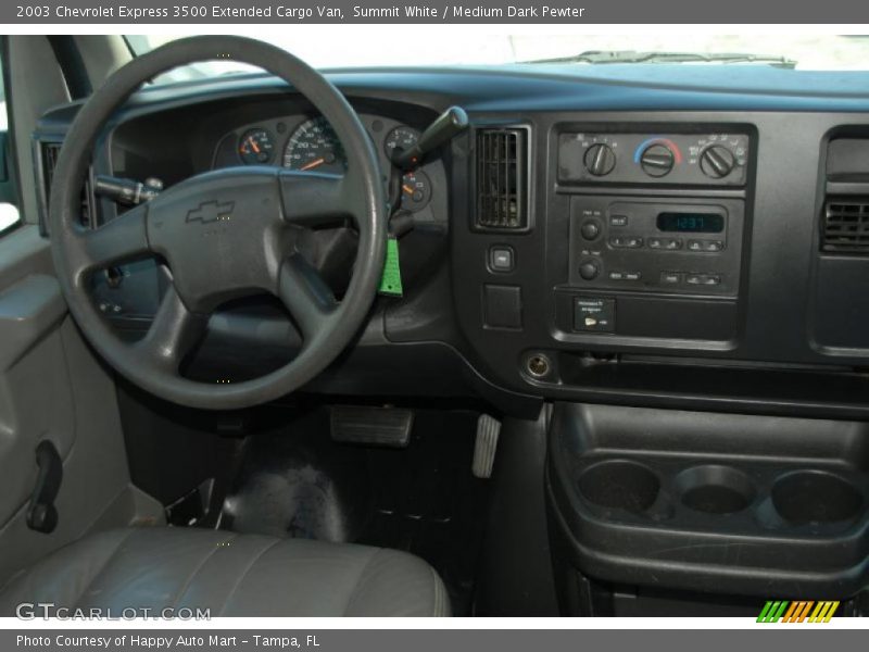 Summit White / Medium Dark Pewter 2003 Chevrolet Express 3500 Extended Cargo Van