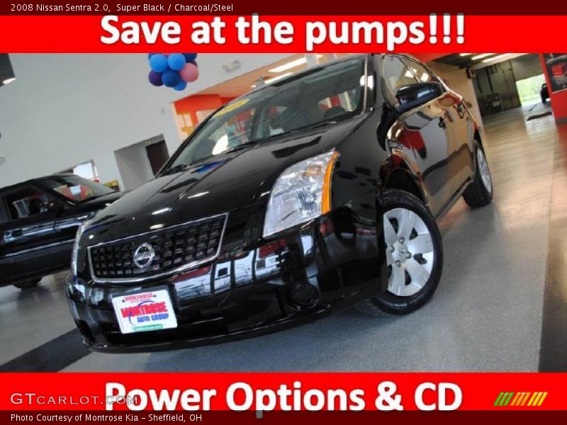 Super Black / Charcoal/Steel 2008 Nissan Sentra 2.0