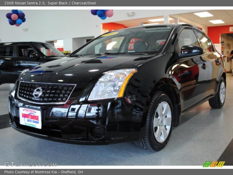 Super Black / Charcoal/Steel 2008 Nissan Sentra 2.0