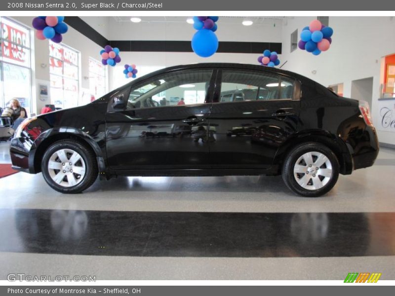 Super Black / Charcoal/Steel 2008 Nissan Sentra 2.0