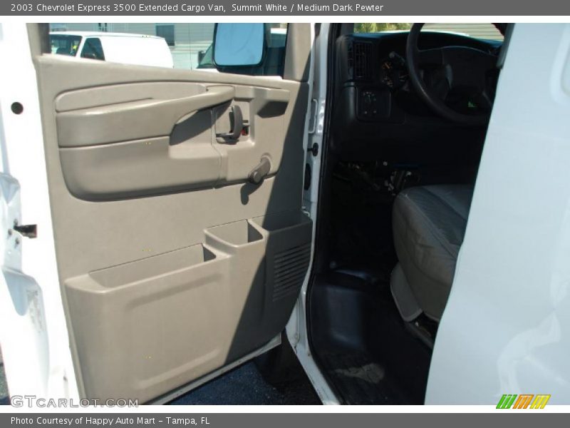 Summit White / Medium Dark Pewter 2003 Chevrolet Express 3500 Extended Cargo Van