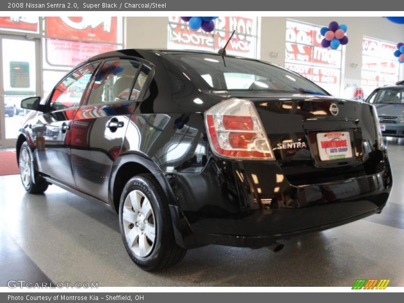 Super Black / Charcoal/Steel 2008 Nissan Sentra 2.0