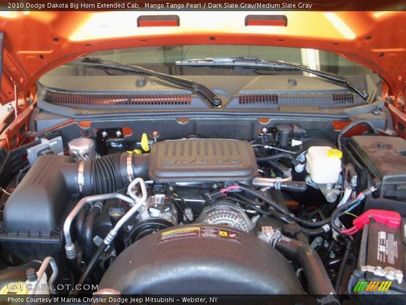 Mango Tango Pearl / Dark Slate Gray/Medium Slate Gray 2010 Dodge Dakota Big Horn Extended Cab
