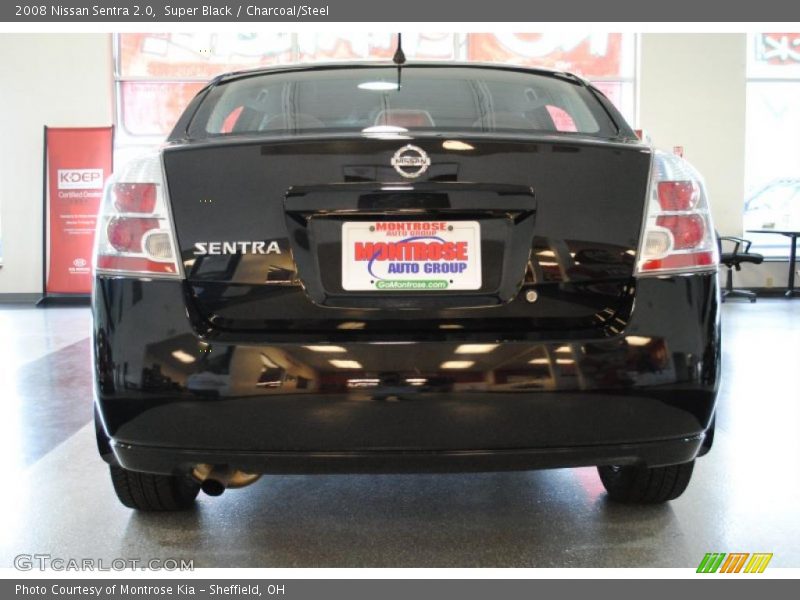Super Black / Charcoal/Steel 2008 Nissan Sentra 2.0