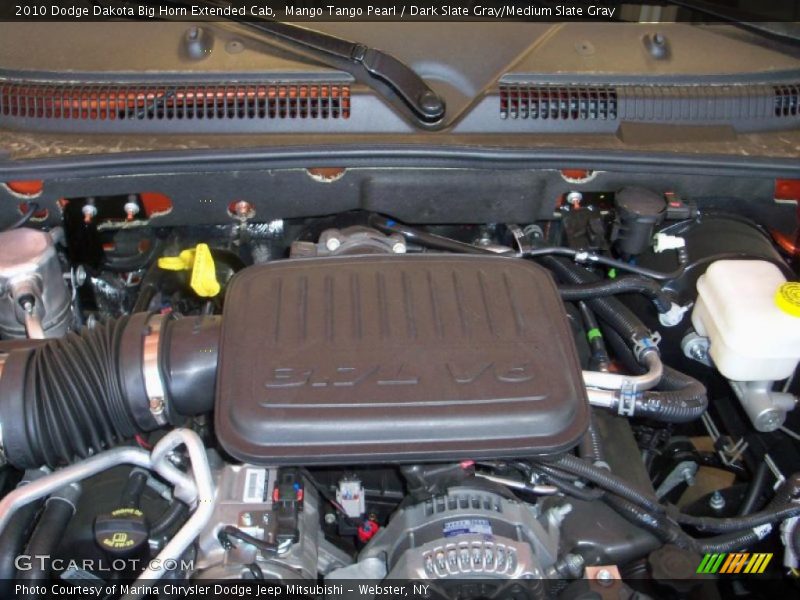Mango Tango Pearl / Dark Slate Gray/Medium Slate Gray 2010 Dodge Dakota Big Horn Extended Cab