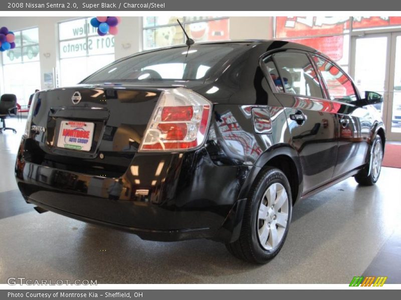 Super Black / Charcoal/Steel 2008 Nissan Sentra 2.0