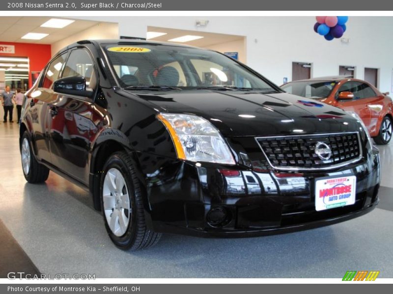 Super Black / Charcoal/Steel 2008 Nissan Sentra 2.0