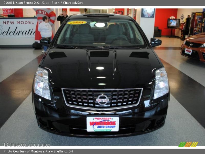 Super Black / Charcoal/Steel 2008 Nissan Sentra 2.0