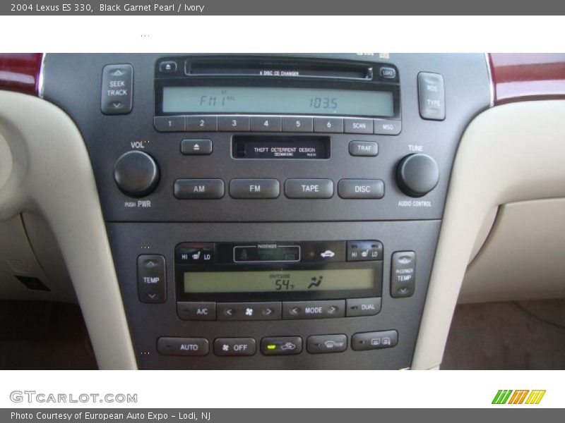 Black Garnet Pearl / Ivory 2004 Lexus ES 330