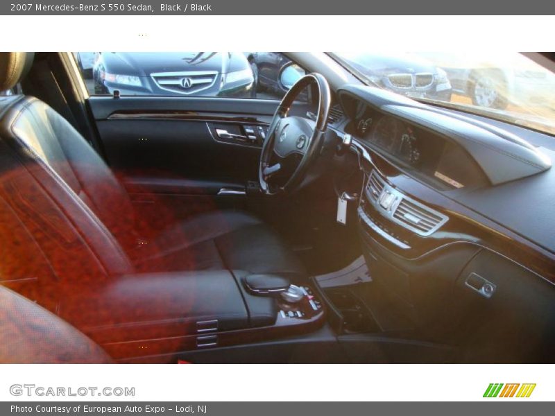 Black / Black 2007 Mercedes-Benz S 550 Sedan