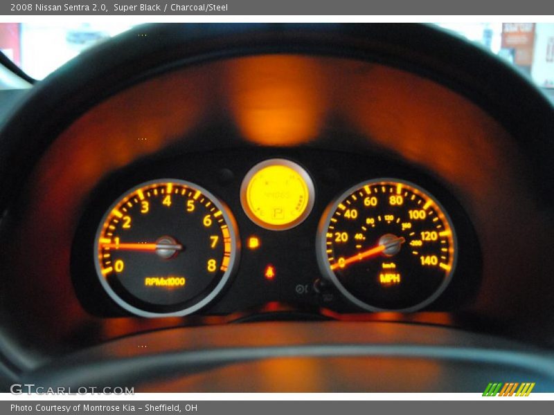 Super Black / Charcoal/Steel 2008 Nissan Sentra 2.0