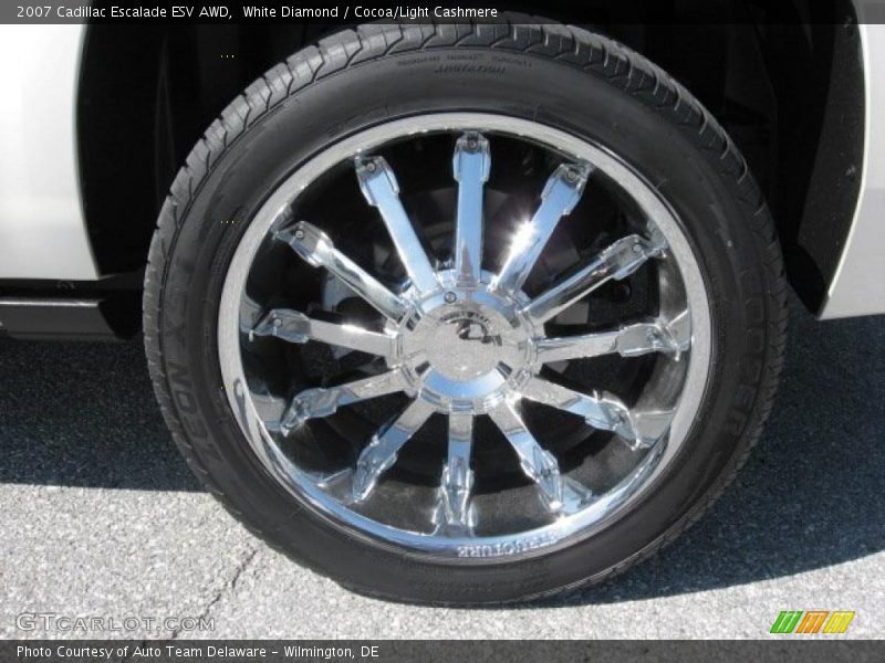 White Diamond / Cocoa/Light Cashmere 2007 Cadillac Escalade ESV AWD