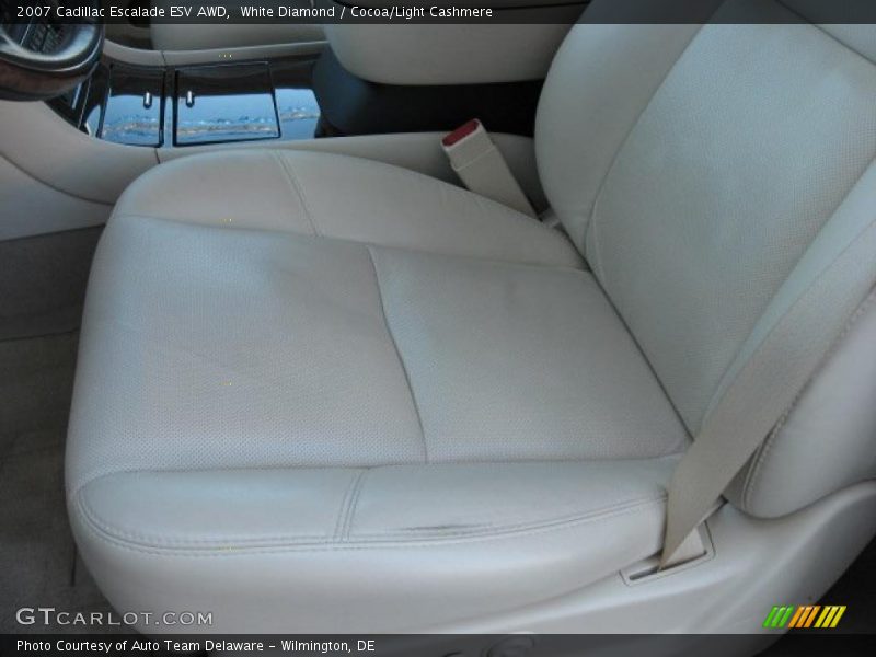 White Diamond / Cocoa/Light Cashmere 2007 Cadillac Escalade ESV AWD