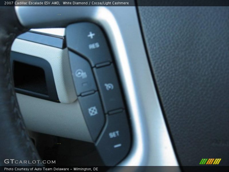 White Diamond / Cocoa/Light Cashmere 2007 Cadillac Escalade ESV AWD