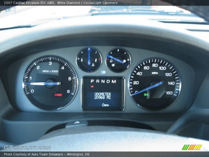 White Diamond / Cocoa/Light Cashmere 2007 Cadillac Escalade ESV AWD